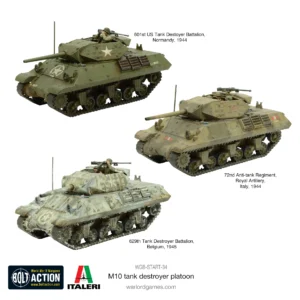 US M10 tank destroyer platoon
