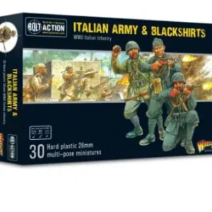 Italian army and black shirts troops