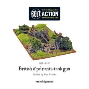 British Army 6 Pounder At Gun